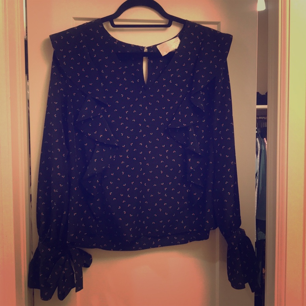 JOA ruffle blouse